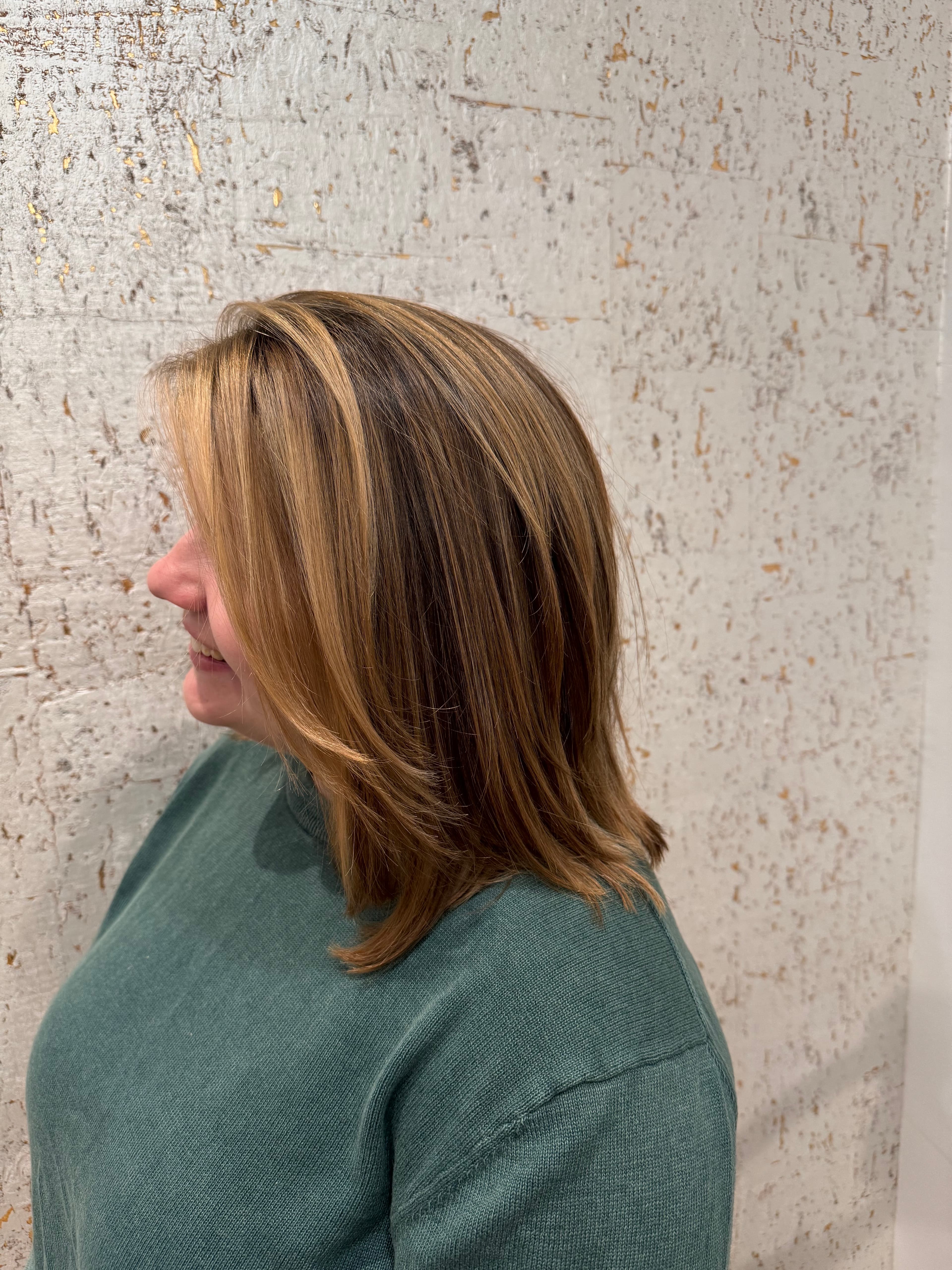 partial blonde hair color