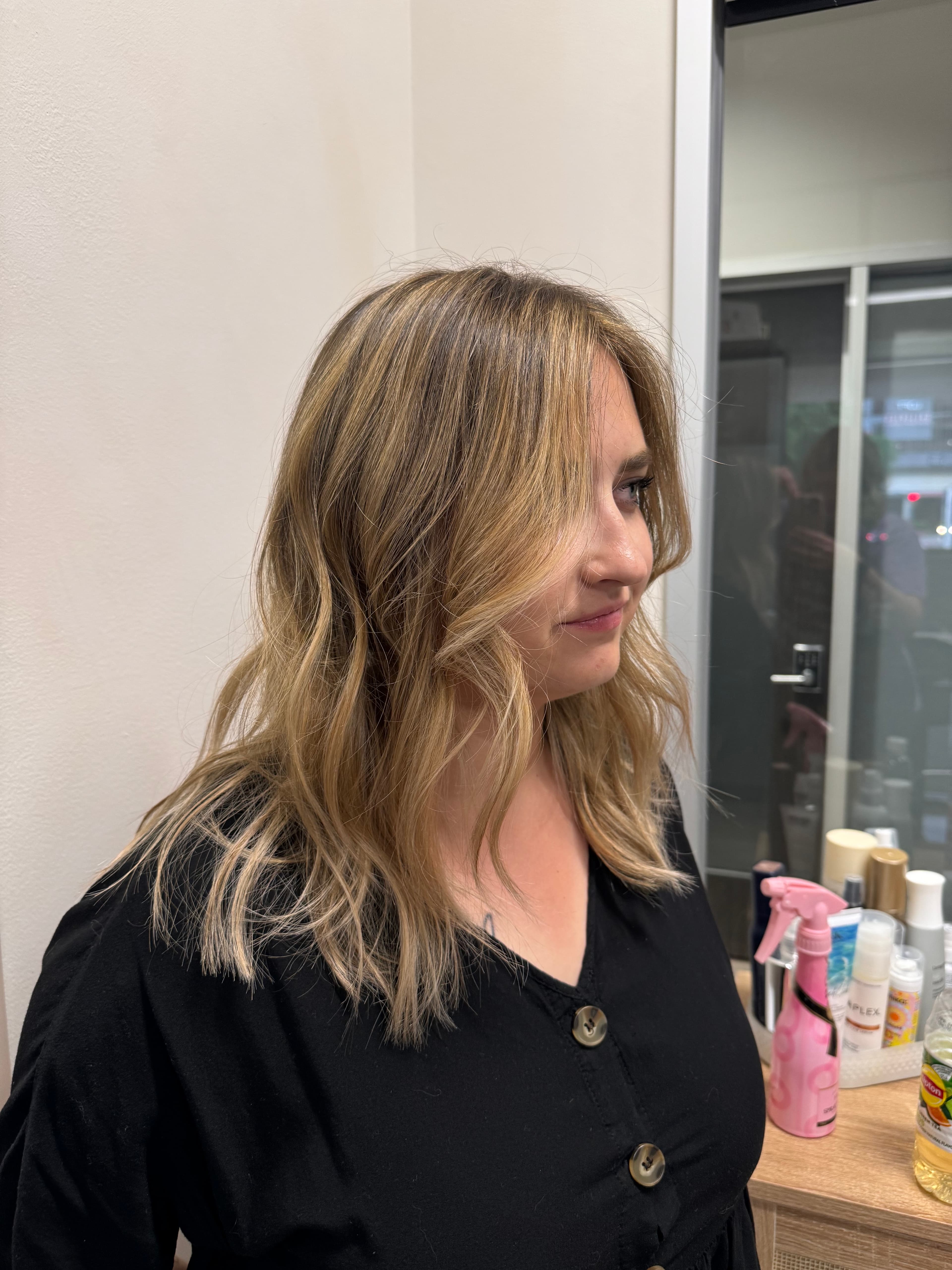 partial blonde hair color