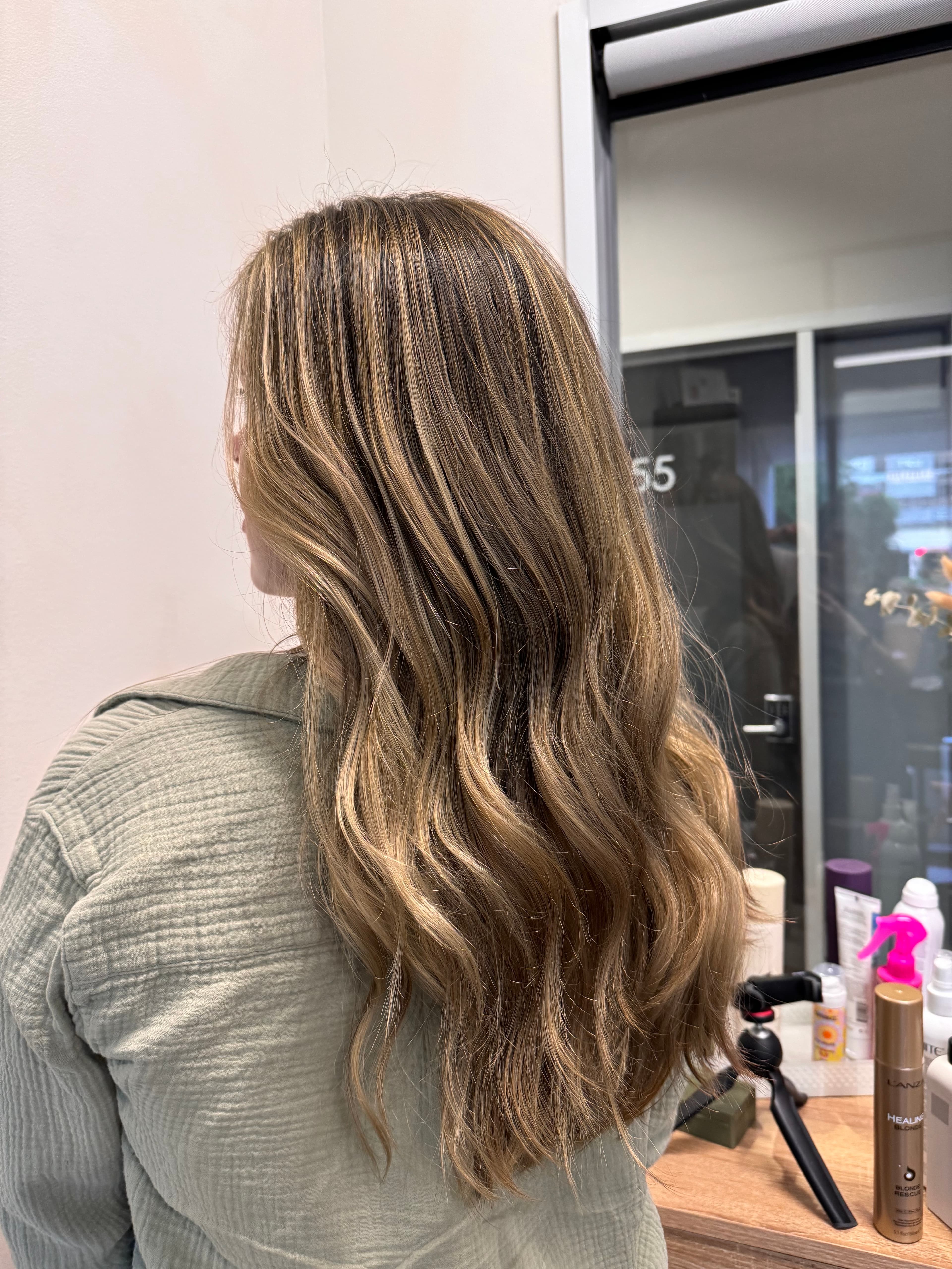 partial blonde hair color